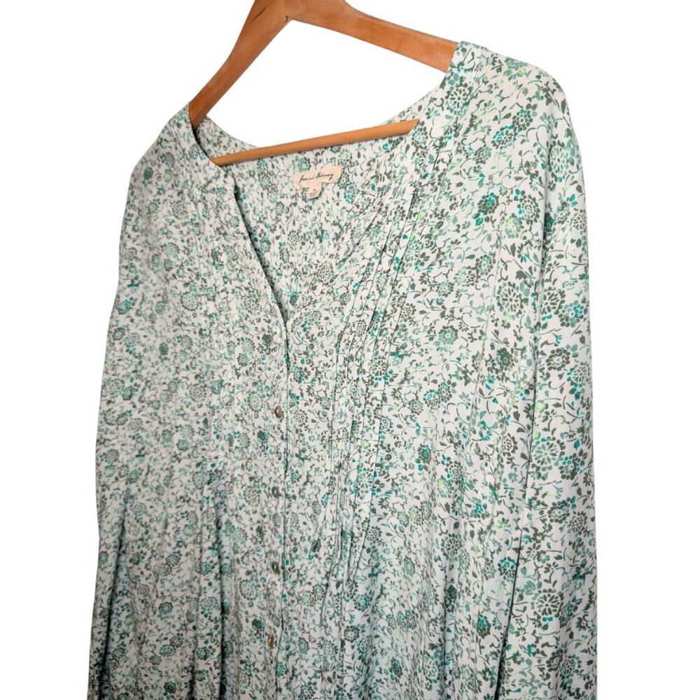 Jane & Delancey Women’s Blouse XL Floral Long Sleeve Top - Picture 4 of 9